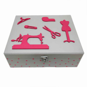 Wooden Sewing Kit in Pink – Best Storage Solutions for Seamstress