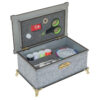 Wooden Footed Sewing Kit - Essential Tools for Seamstress Work