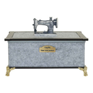 Wooden Footed Sewing Kit – Essential Tools for Seamstress Work