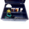 Wooden Sewing Supplies Box in Navy Blue - Perfect for Crafting, Repairing & Tailoring at Home