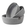 Woven Basket Set - Hemp Basket - Durable & Eco-Friendly Design (Set of 3)