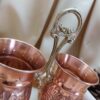 Artisan Persian Hammered Copper Utensil Holder – Stylish Kitchen Storage in Achaemenid Design