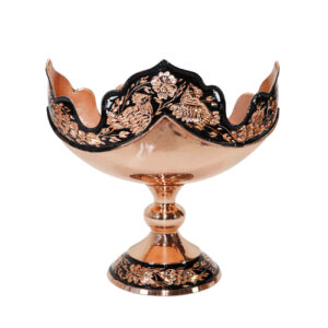 Persian Copper Decorative Bowl – Elegant Artisanal Design for Your Table