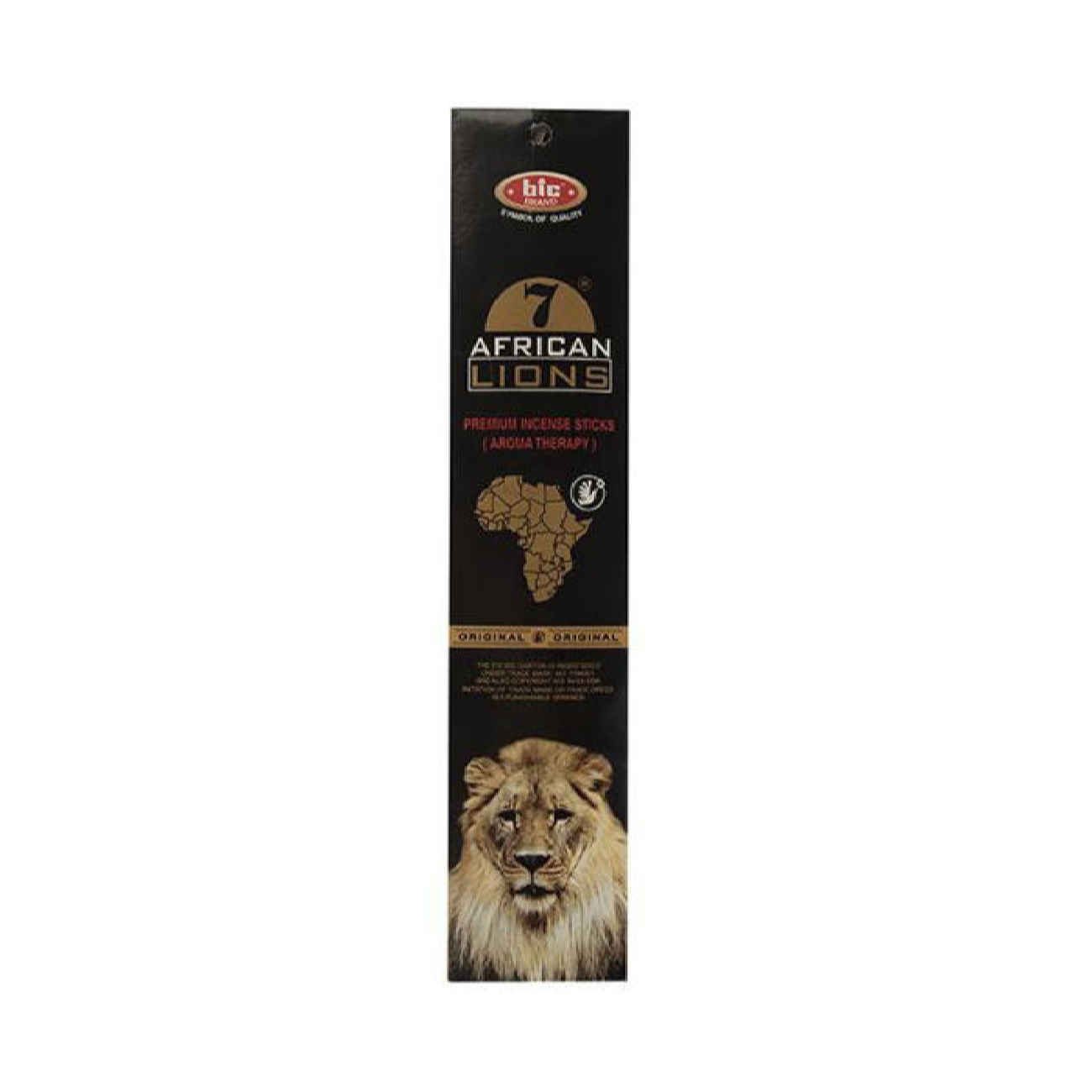 Bic Incense Sticks Natural African Lions Model – Calm Moments (4 Packs of 20)