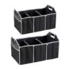 Car Trunk Organizer - Durable & Collapsible Easy Portability Pack of 2