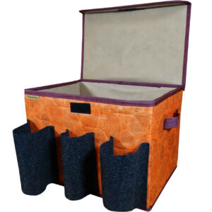 Car Trunk Organizer – Durable & Waterproof Base & Collapsible with Paisley Design