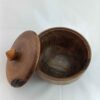 Charming Wooden Sugar Bowl - for a Rustic Tabletop Look
