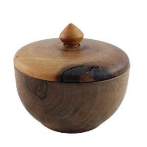 Charming Wooden Sugar Bowl – for a Rustic Tabletop Look