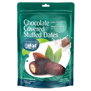 Chocolate-Covered Stuffed Dates with Almond Filling – 250 gram (x6)