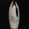 Persian Ceramic Vase with a Modern Cylindrical Form, Featuring a Poetic Design that is Ideal for Dried Flower Arrangements