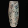Persian Ceramic Vase with an Elegant Poem Design, Crafted in a Modern Cylindrical Shape for Gift Giving and Home Decor