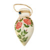 Persian Ceramic Vase with a Pendant Model Design, Featuring a Lovely Rose Flower Motif Perfect for Farmhouse Decor