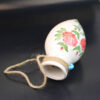 Persian Ceramic Vase with a Pendant Model Design, Featuring a Lovely Rose Flower Motif Perfect for Farmhouse Decor