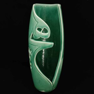 Persian Ceramic Vase with a Traditional Cylindrical Form, Featuring Intricate Calligraphy Art for a Classic Home Accent