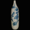 Set of Three Persian Ceramic Bud Vases, Adorned with a Classic Bird and Flower Design for Versatile Home Decor