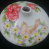 Persian Ceramic Bud Vase, Featuring a Charming Bird and Floral Design that Complements Modern and Rustic Decor