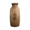Persian Ceramic Single Stem Vase, Showcasing an Elegant Gazelle Design in a Warm Brown Tone for a Natural Look