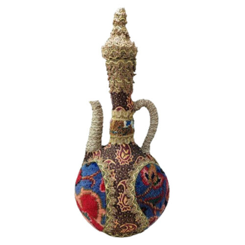 Decorative Rosewater Sprayer with Hand-Woven Carpet Design