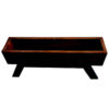 Decorative Wooden Vase with a Rectangular Silhouette, Suitable for Both Indoor and Outdoor Decor Arrangements