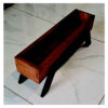 Decorative Wooden Vase with a Rectangular Silhouette, Suitable for Both Indoor and Outdoor Decor Arrangements