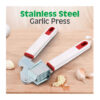 Manual Garlic Press with Comfortable Grip - Stainless Steel and Plastic