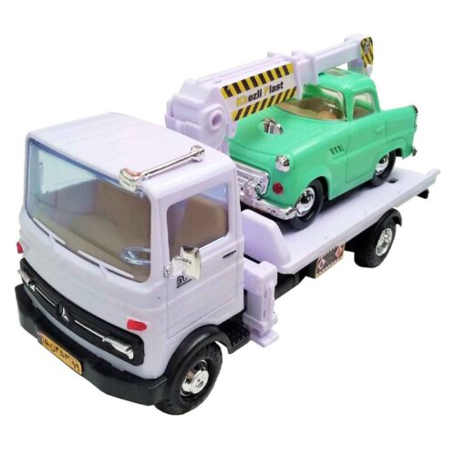 Mercedes-Benz LP-Series 1963 Crane Lorry Toy Truck - Vintage Car Combination - Set of 2