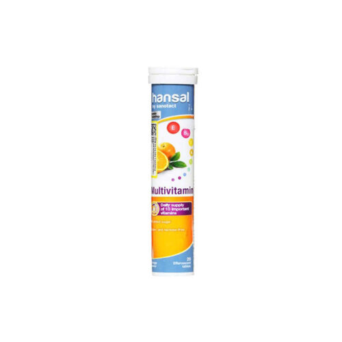 Effervescent Multivitamin Tablet with Orange Flavor - Pack of 1 & 20 Tablet