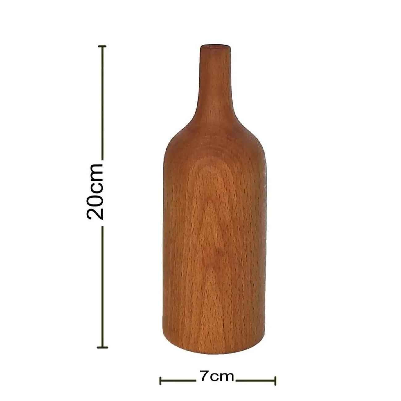 Elegant Decorative Wooden Bud Vase, Designed to Complement Both Modern and Classic Interior Styles Seamlessly