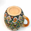 Enamelled Pottery Mug - Handcrafted Minakari with a Jar-Shaped Design