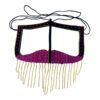 Handcrafted Battoulah Mask - Draped in Glamour and Splendor