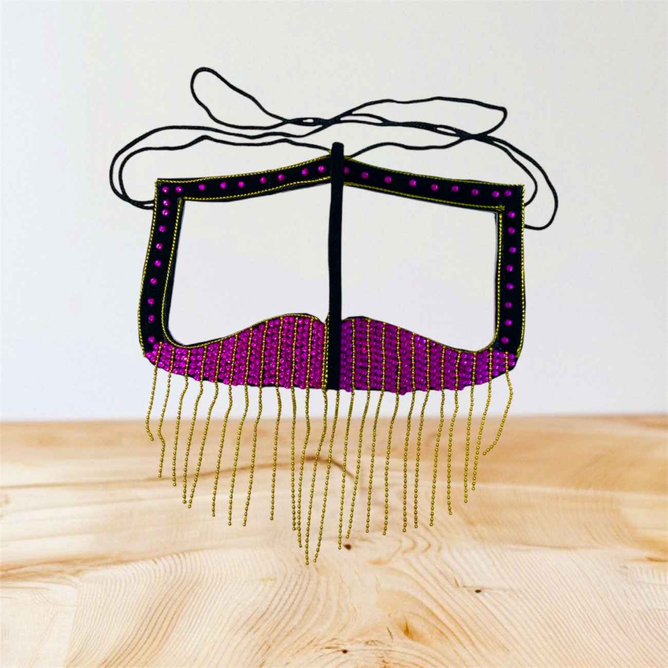 Handcrafted Battoulah Mask – Draped in Glamour and Splendor
