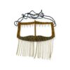 Handcrafted Battoulah Mask of Mesmerizing Eyes with Golden Chains