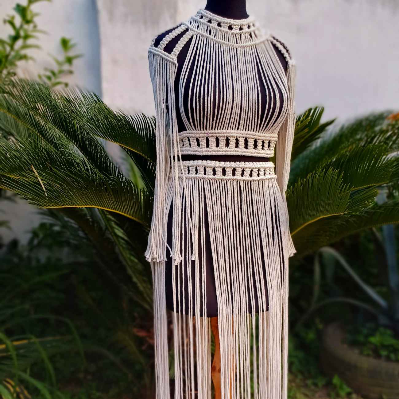 Handcrafted Bohemian Macrame Dress – Suitable for Beach Party & Summer