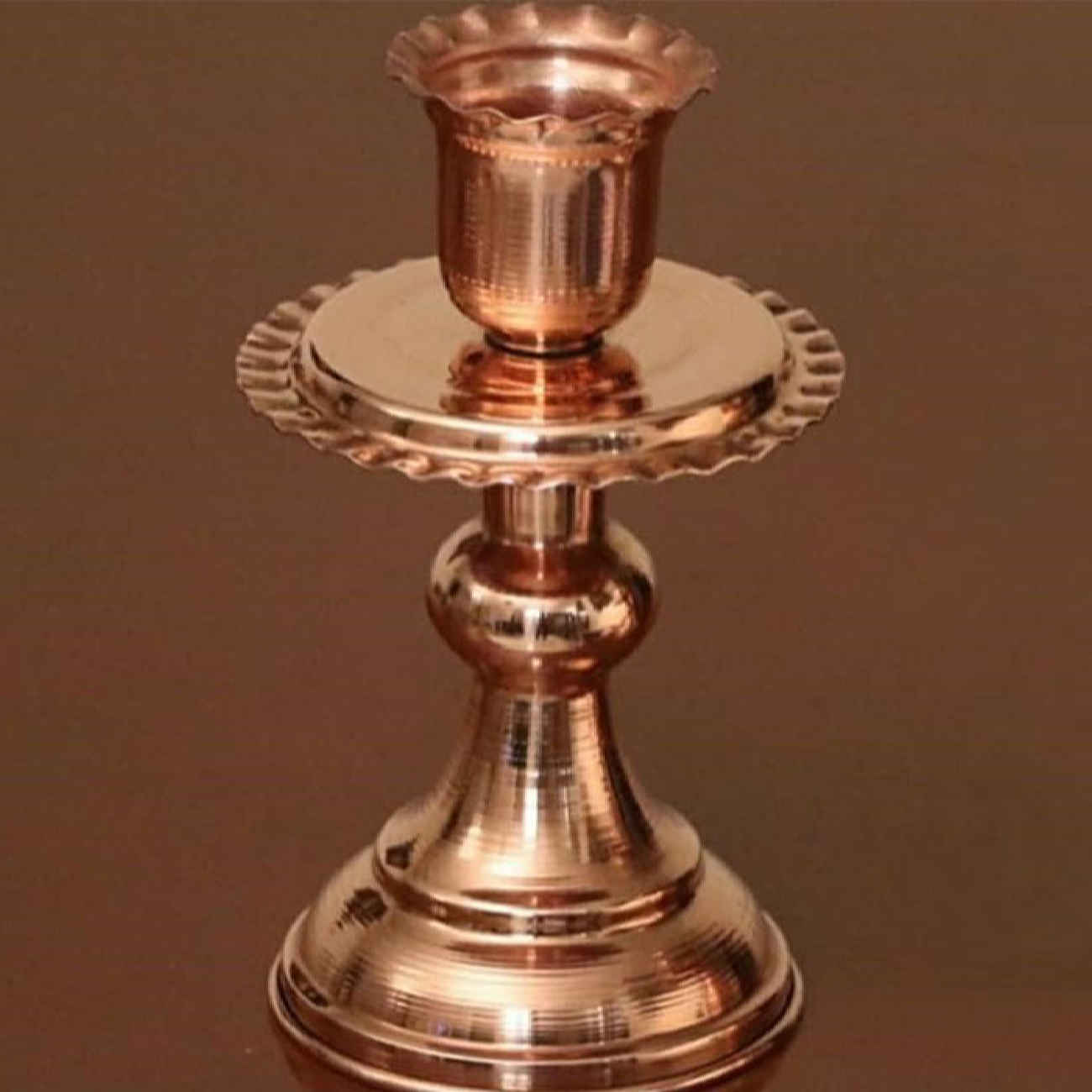 Handcrafted Copper Candlestick – Inspired by Persian Art