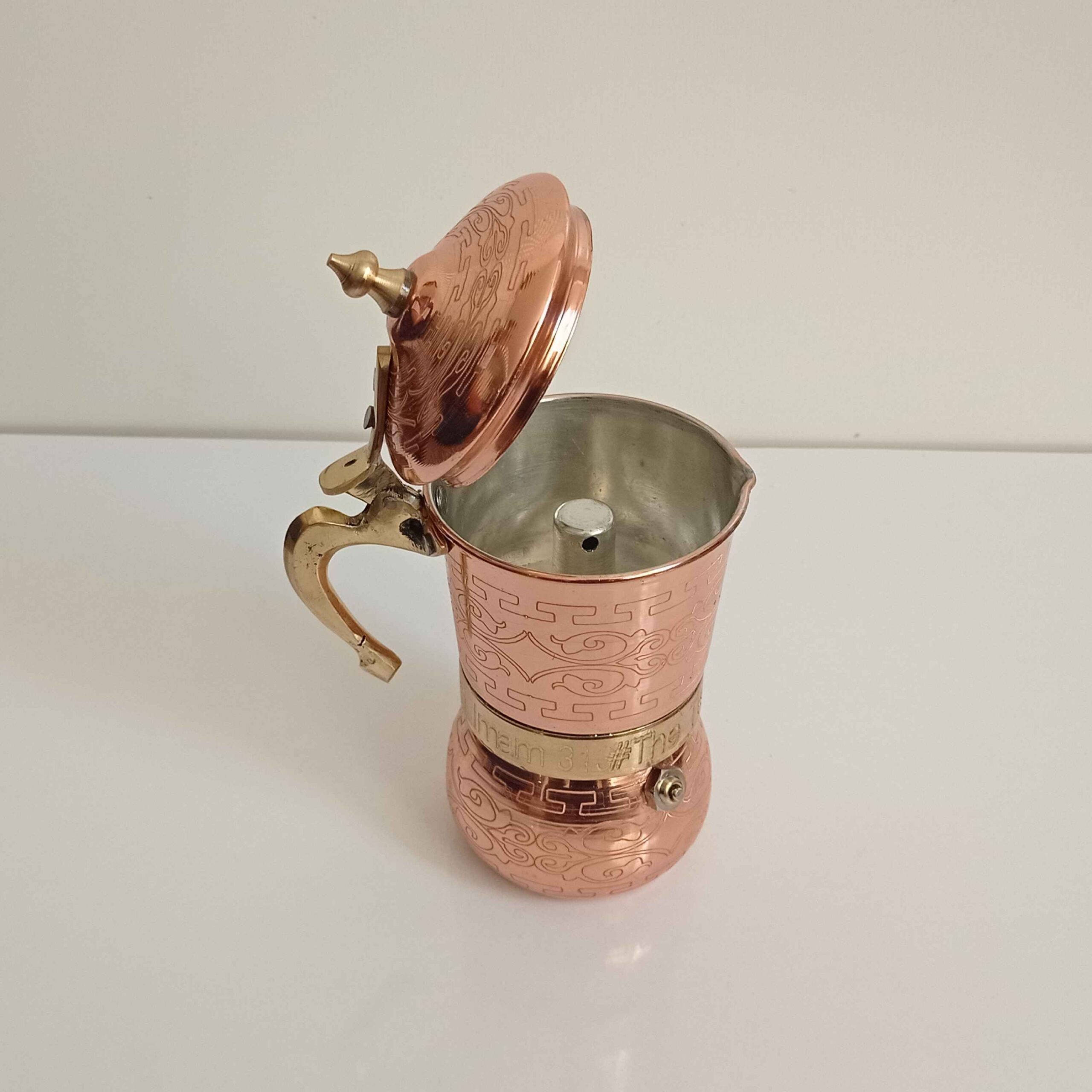 Handcrafted Copper Moka Pot – Authentic Stovetop Espresso Maker