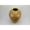 Handcrafted Persian Pottery Vase with a Classic Jar Silhouette, Adorned with a Timeless Floral and Bird Design