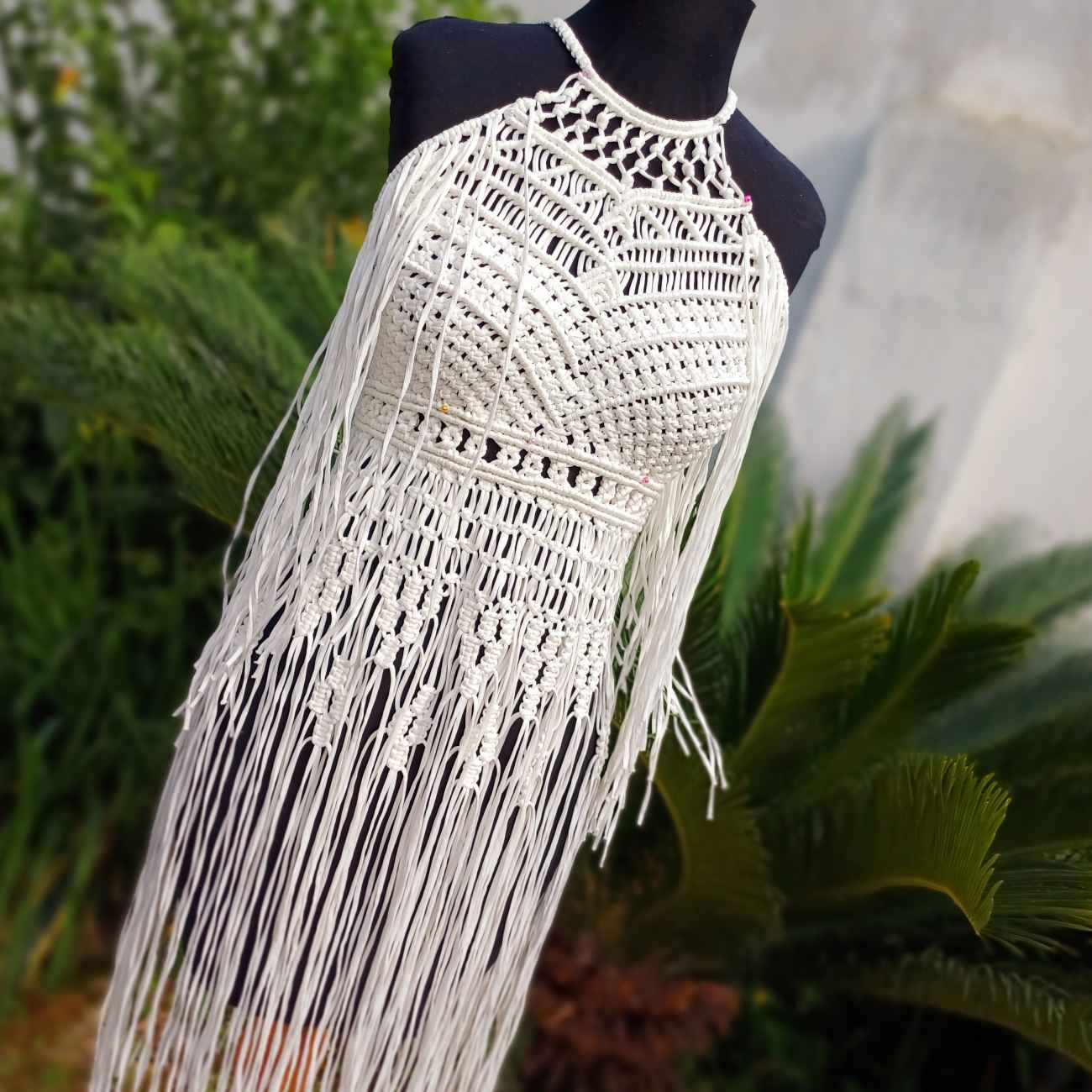 Handcrafted Macrame Dress – Perfect for Beachside Walk & Sunset Dinner