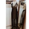 Handcrafted Macrame Dress – Perfect for Beachside Walk in Black
