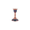 Handcrafted Persian Copper Candlestick - Decorative with Floral Design (x2)