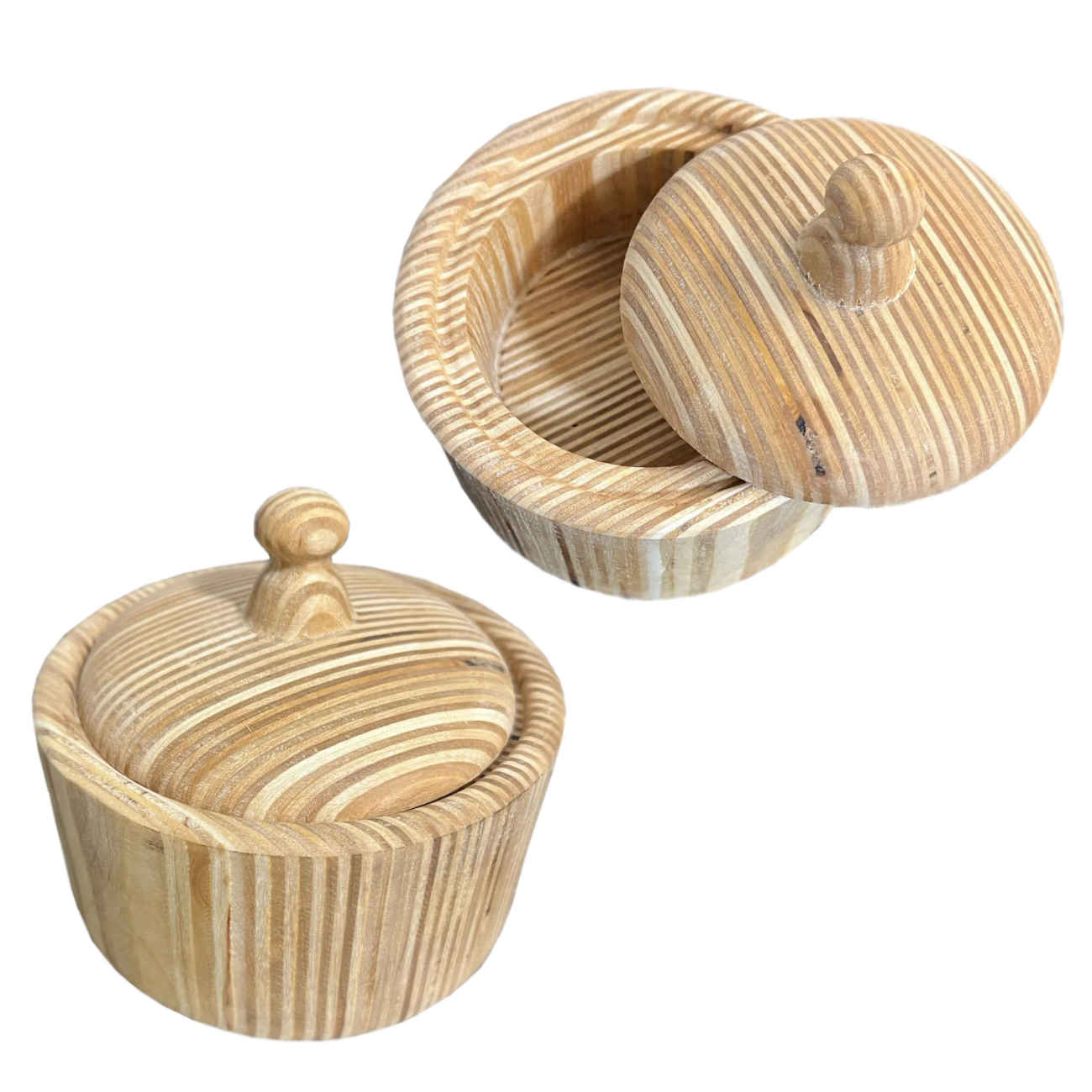 Handcrafted Wooden Sugar Bowl – A Natural Touch for Your Kitchen