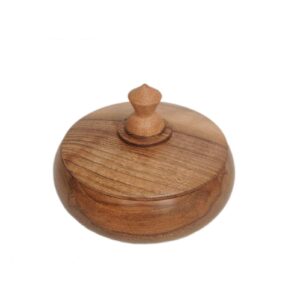 Handcrafted Wooden Sugar Bowl – A Perfect Blend of Rustic Elegance and Everyday Functionality