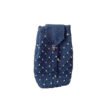 Handmade Crochet Casual Backpack - Stylish & Durable in Navy Blue