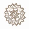 Handmade Crochet Tablecloth with Flower Design Chic & Lux in Cream