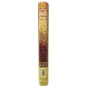 Hem Saffron Incense Sticks – Warm & Sweet (4 Packs)