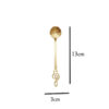 Ice Cream Spoon Set of 6 with Floral Motif – A Perfect Addition to Your Dessert Table