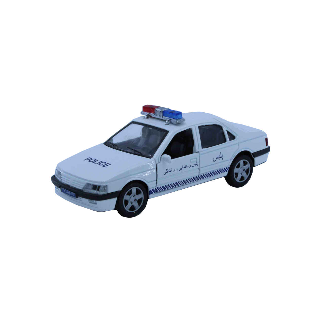 Iranian Peugeot 405 Toy Car – Traffic Police Model for Collectors with Realistic Detail