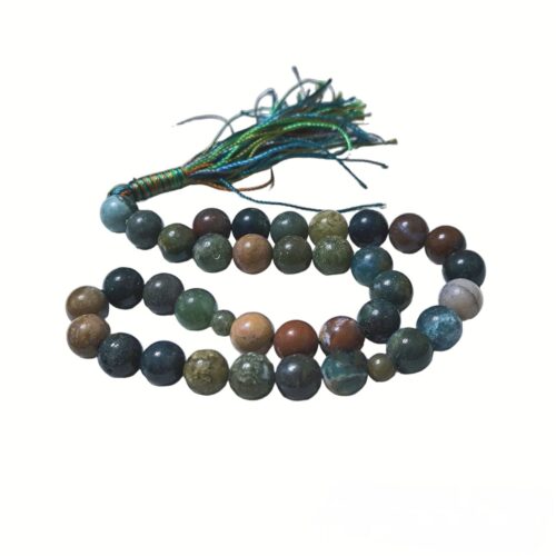 Islamic Agate Rosary Crafted with 33 Prayer Beads Tasbih Green