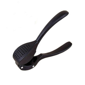 Manual Garlic Press Black Metal – Sturdy and Durable