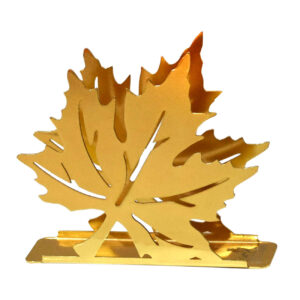 Metal Tissue Paper Holder – Ideal for Home and Office with Leaf Design