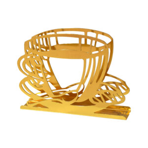 Metal Tissue Paper Holder – Stylish & Ideal for Living Room with Cup Design